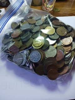 Huge 5 Pound Bag of World Coins