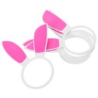 6pcs Metal Bunny Ears Napkin Rings for Easter and Spring Party Favors Cute
