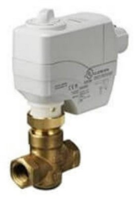 Siemens 259-02008 1/2'' 2-Way F x F Normally Closed Valve Actuator Assembly 2.5Cv