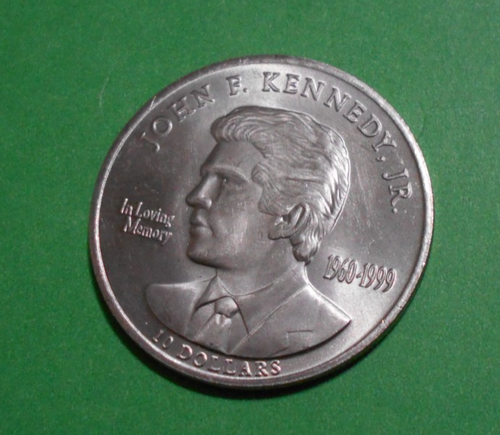 John F Kennedy Jr Collectors Token LIBERIA Coin 2000 Medallion $10 Dollars