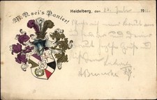Studentika Ak Heidelberg am Neckar, M. V. seis Panier - 4172605