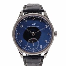 IWC Portugieser IW545407 44mm SS Black Dial Hand-Wind with Box & Papers #KN318