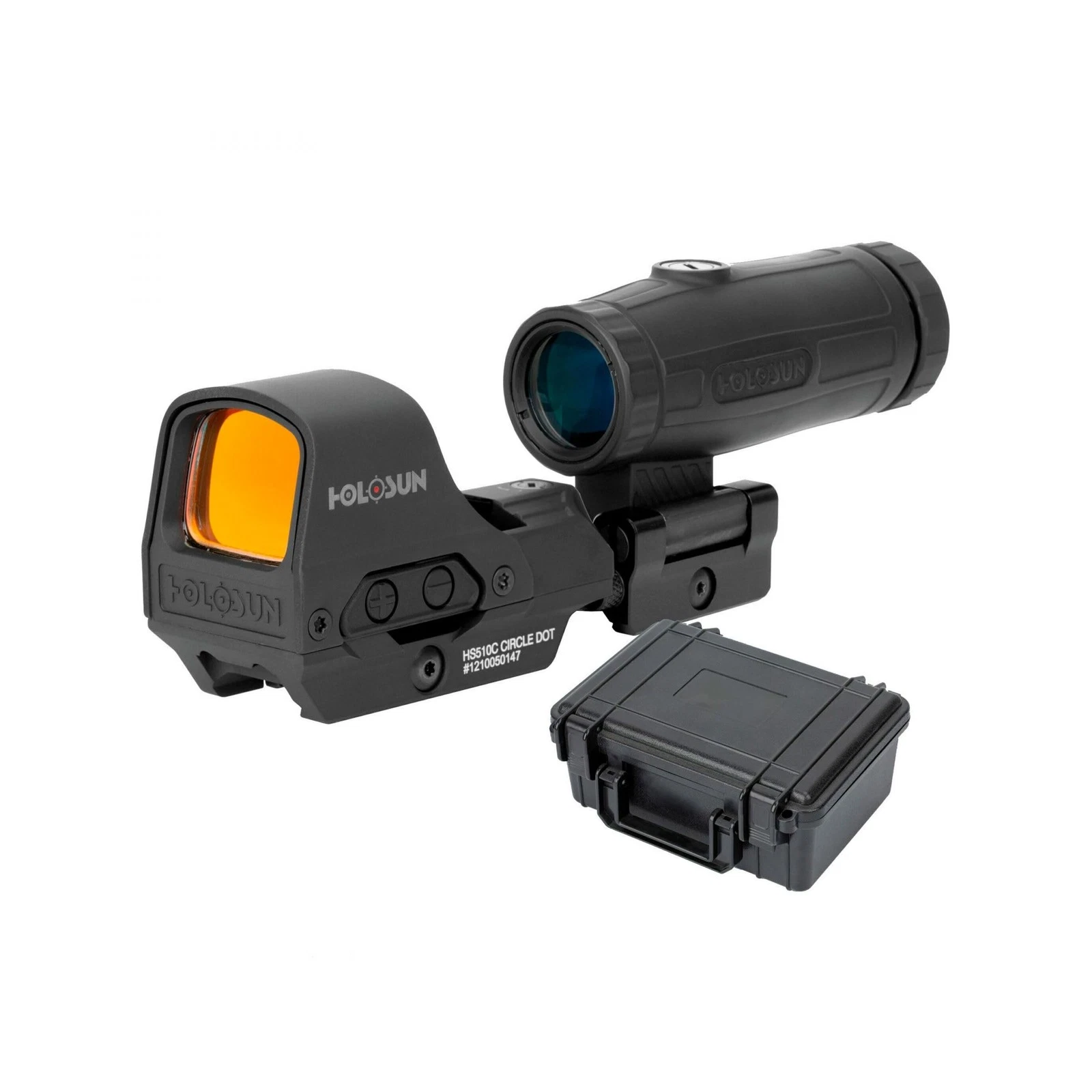 HOLOSUN 510C & HM3X Combo Multi-Reticle Circle Dot Sight w/ 3x Magnifier-img-3