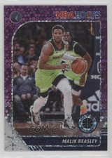 2019-20 Panini NBA Hoops Premium Stock Purple Disco Prizm Malik Beasley #49 03gt