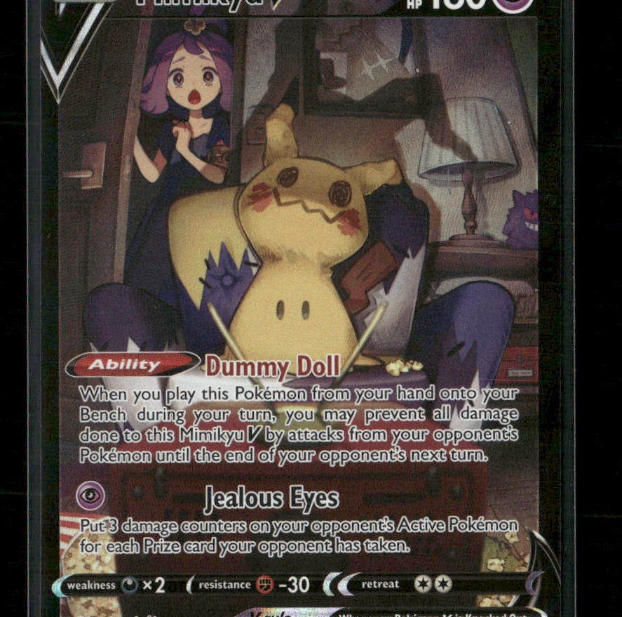 Mimikyu V TG16/TG30 Holo Brilliant Stars Trainer Gallery NM/M Pokemon
