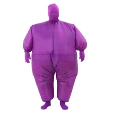 Inflatable Costume - Full Body Suit, Blow Up Costume for Adults - Purple Fanc...