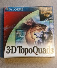 DeLorme 3-D TopoQuads Colorado East Mapping Software CD-ROM Sealed