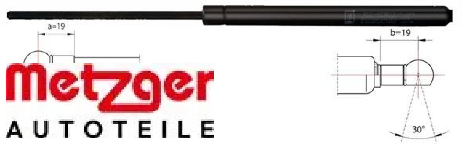 METZGER AUTOTEILE Gasfeder, Koffer-/Laderaum hinten rechts 2110340 für Audi - Bild 2
