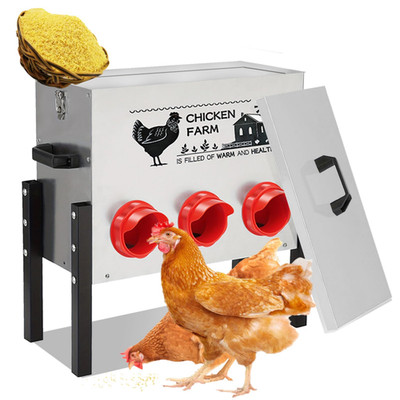 Futterautomat hühner Hühnertränke Futterspender Futtertrog Feeder 30lbs
