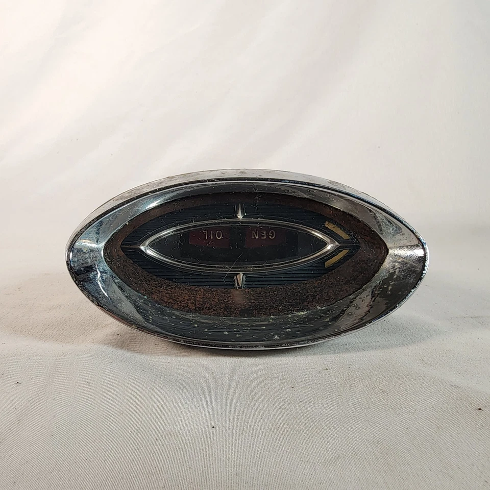 61 Oldsmobile Starfire tablero generador medidor de aceite pod bisel gas dinámico Foto 2 de 4