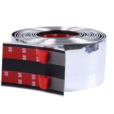 4" 100mm Automotive Chrome Trim Molding 16FT 4" 100mm Wide Chrome Silver