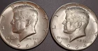 1964 D Kennedy 90% Silver Half-Dollar from Denver Mint Lot of 2 C187