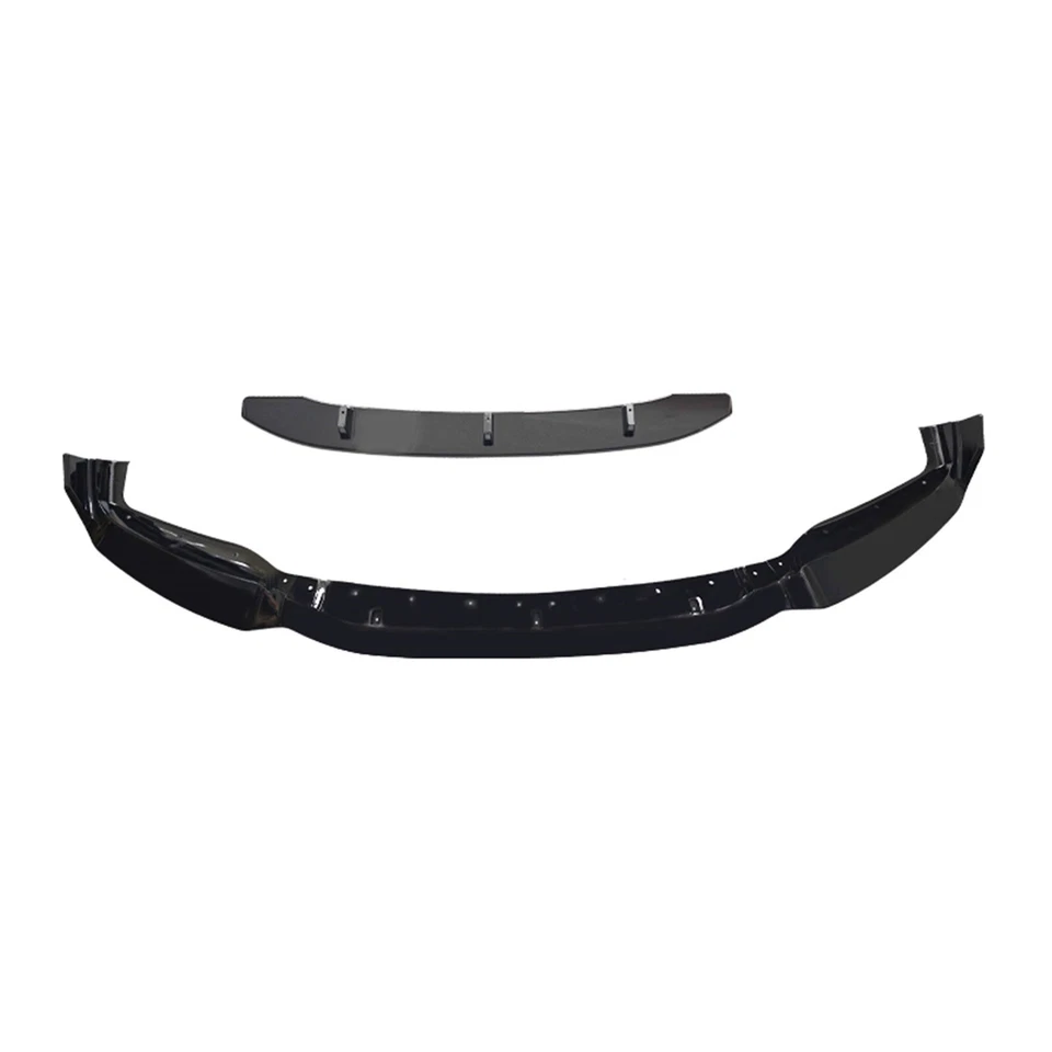 Alerón delantero divisor de labios negro brillante apto para BMW X6 F16 M Sport 2015-2018 2016 Foto 2 de 4