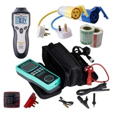 Kewtech SMARTPAT battery operated PAT Tester w/adaptors and accessories KIT5H