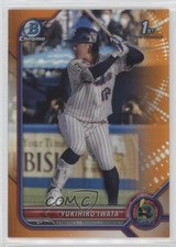 2022 Bowman NPB Nippon Professional Baseball Prospects 7/25 Yukihiro Iwata 05ol