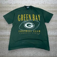 Vintage 90s Green Bay Packers Shirt Mens L Made in USA Football Single Stitch