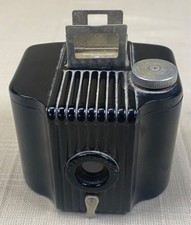 Vintage Kodak Baby Brownie 1940s Art Deco Compact Box Camera for 127 Film