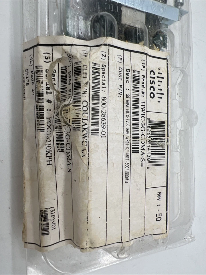 New, Sealed Cisco HWIC-3G-CDMA-S High-Speed WAN Interface Card NOS FreeS&H - Image 4 of 4