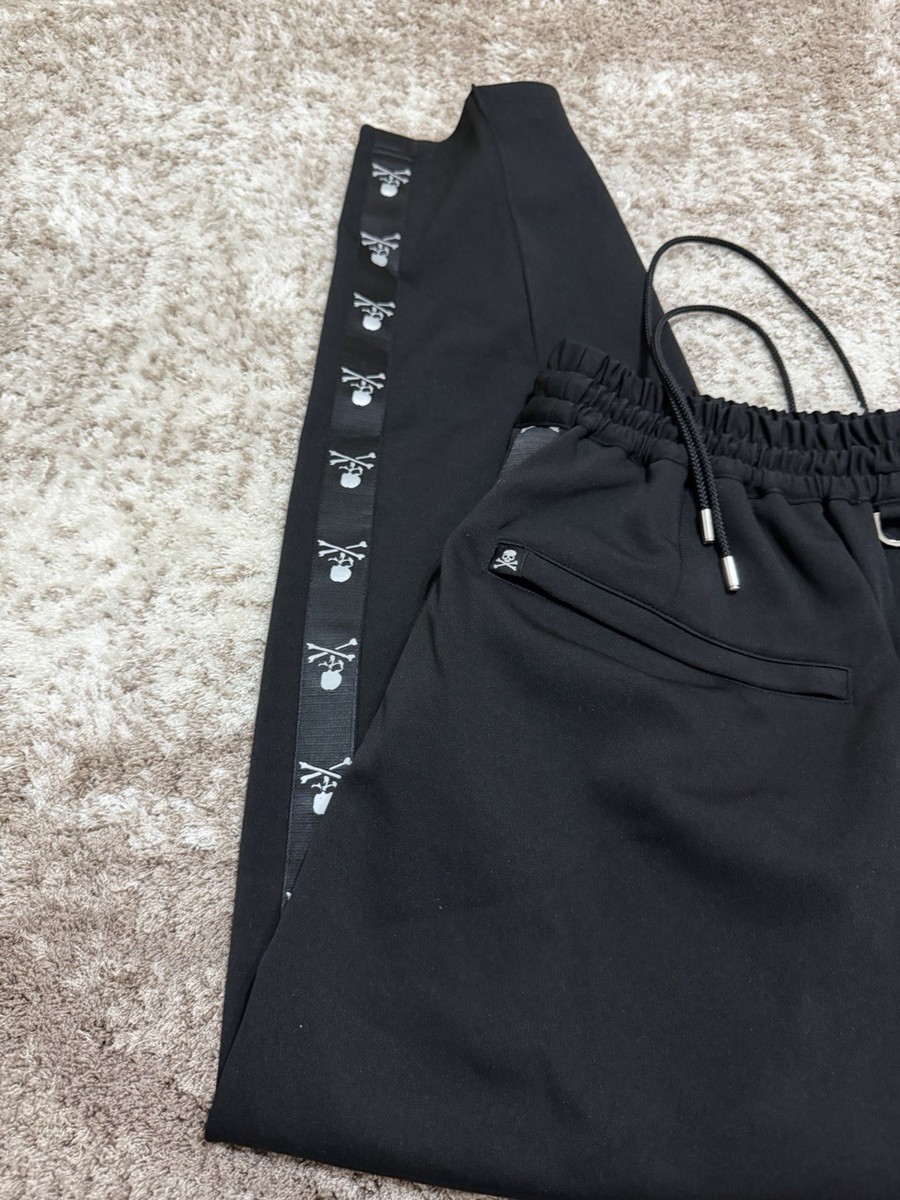 mastermind JAPAN スカルジャカードサテンパンツ Mastermind Japan Regular Skull Tape Track Pants Brand new with