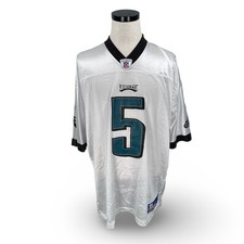 Mens Reebok Philadelphia Eagles Donovan McNabb 5 NFL Jersey White 2XL XXL