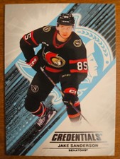 2024-25 Upper Deck Credentials Jake Sanderson Card #81