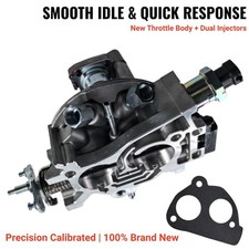 Throttle Body 17093030 W Twin Injectors 5235206 Gasket Kit For Gm Chevy Tbi V8