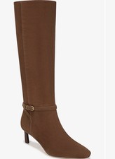 New Veronica Beard Kailine Knee High Boot Chestnut Suede Sz 7.5 750