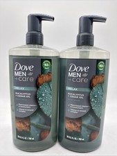 2 DOVE MEN CARE Body Wash Eucalyptus Cedar Oil Shower Gel Pump 26 oz
