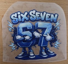Bügelbild Six Seven 8cm