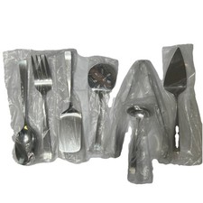 New LENOX 7 PC HOSTESS SERVING FLATWARE SET S...