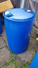 200 205 L 45 Gallon Plastic Blue Drum Barrel Container Storage Butt Water tank