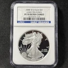 2008-W $1 American Silver Eagle Proof NGC Early Releases PF 70 Ultra Cameo