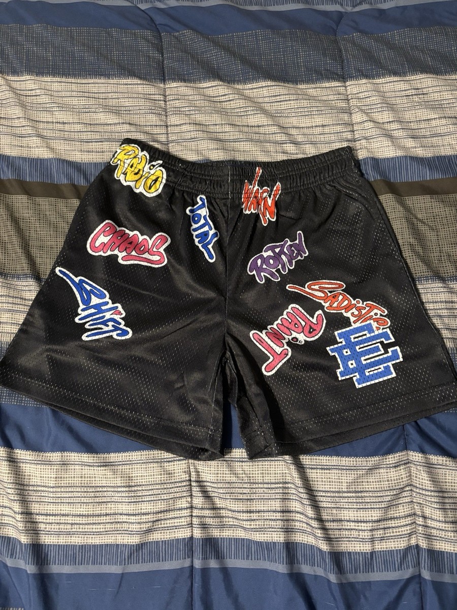 Eric Emanuel x Matty Boy EE Shorts Black/Blue Size Medium | eBay