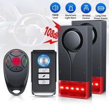 Wireless Car Anti-Theft Vibration Alarm with Light Remote Control SecuritySystem