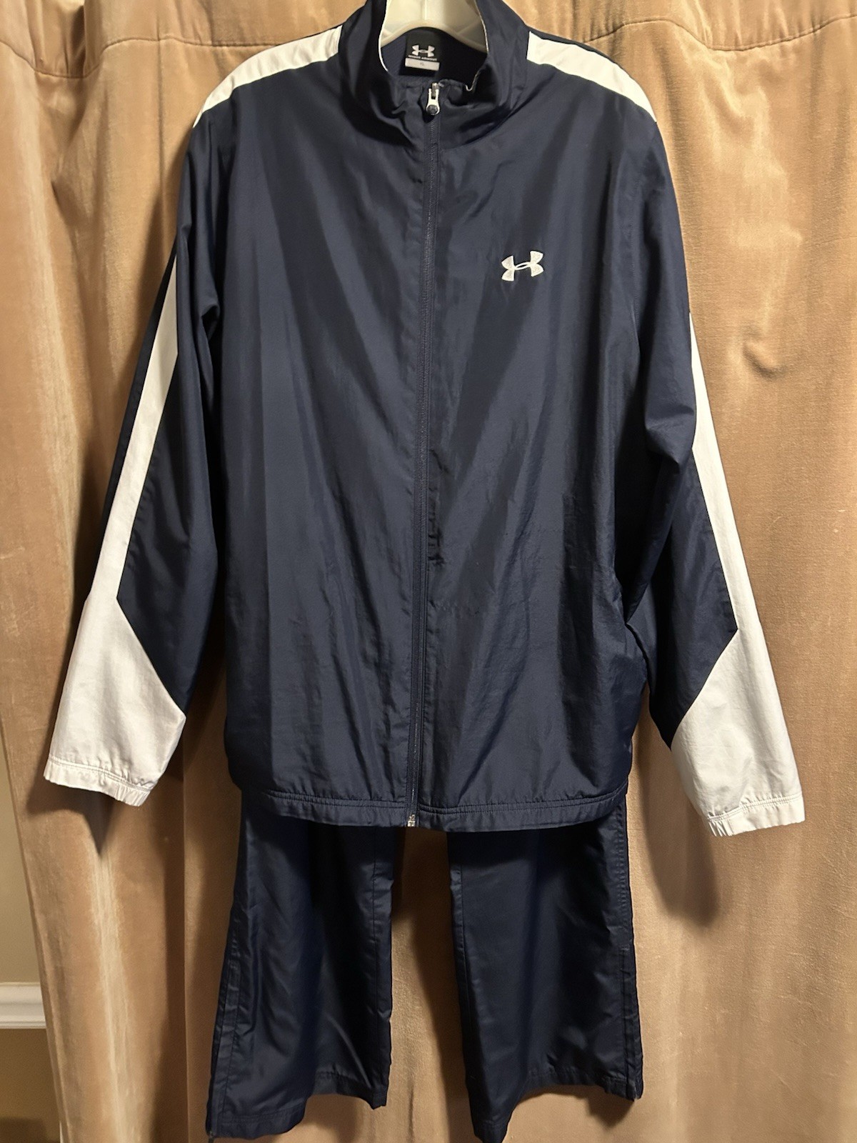 Under Armour 2 PC Tracksuit/Sweatsuit/Warm Up ~ Mens Size XL