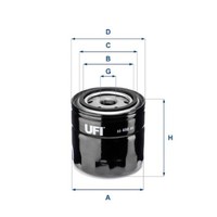 UFI ÖLfilter 23.458.00 Passend FüR Volvo V40 Kombi 1.9 DI S40 I