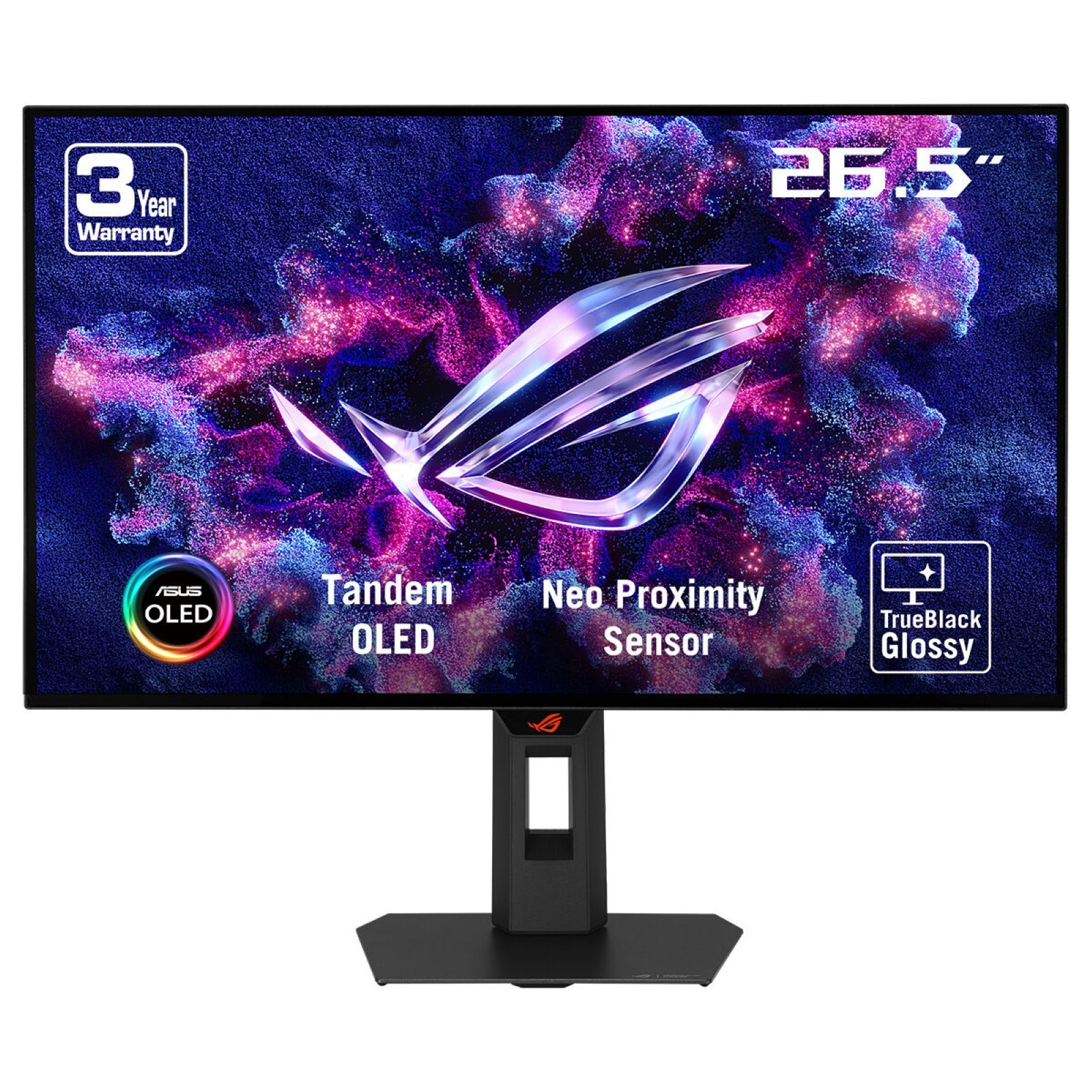 Nero Asus Rog Strix Xg27aqwmg Monitor Pc 67,3 Cm (26.5") 2560 X 1440 Pixel Quad Hd Oled - 90Lm0bz0-B01171 - Immagine 2