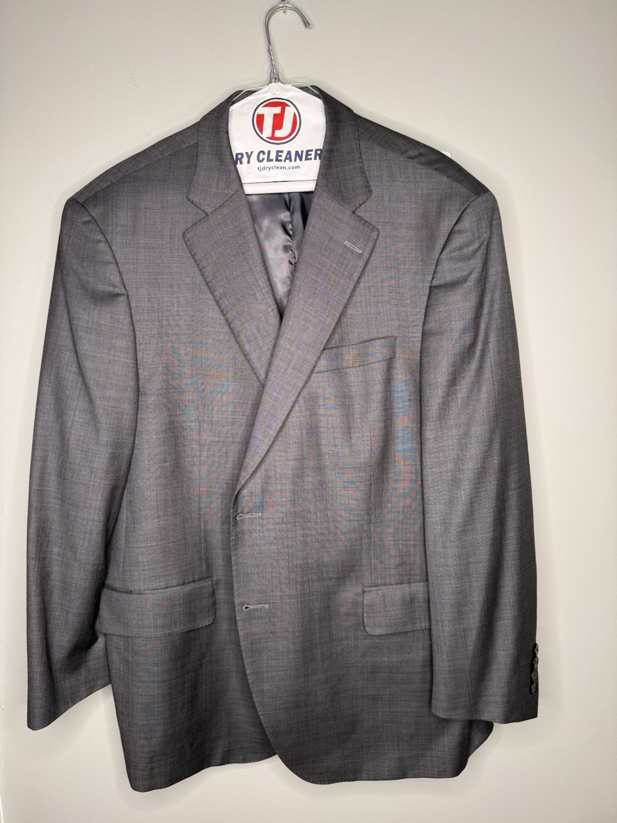 Peter Millar Gray Notch Lapel Two-Button Men's Su… - image 1