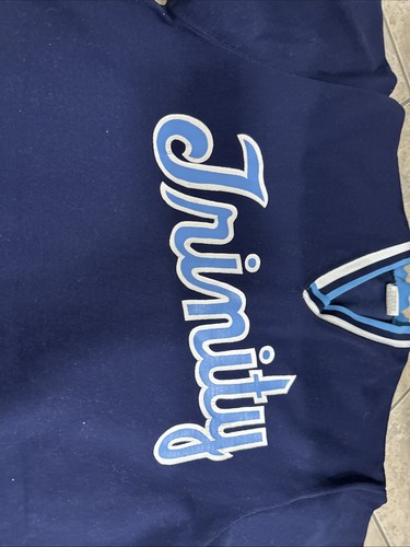 Vintage Trinity College Bantams Blue Baseball Jersey #16 Men's Softball - Picture 2 of 3