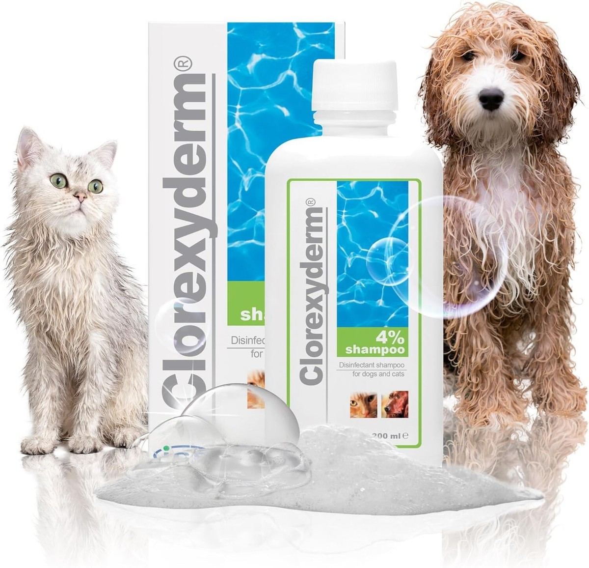 Clorexyderm 4% Dog Shampoo for Itchy Skin Relief Anti Itch
