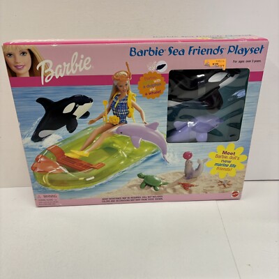 NEW 2001 Barbie Sea Friends Ocean Playset whale Sealed 88894