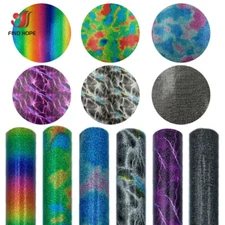 GLITTER Heat Transfer Vinyl HTV Heat Press TShirt Sheet/Roll Garment 6Colors DIY