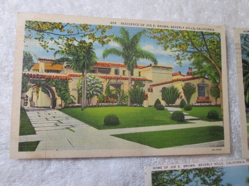 Postal de la década de 1930 Joe Brown House Beverly Hills California Marlene Dietrich - Imagen 2 de 5