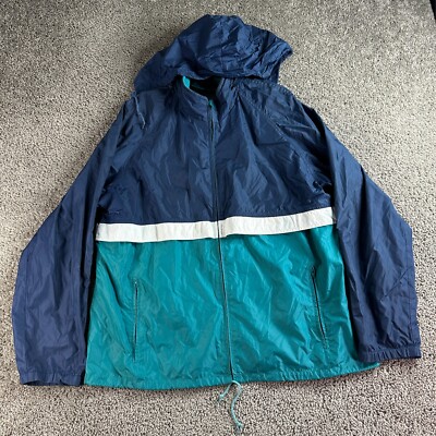 VINTAGE 90s Woolrich Jacket Mens XL Blue Green Nylon VINTAGE 90s Woolrich Jacket Mens XL Blue Green Nylon