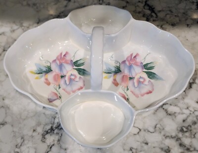 驚きの値段で Vintage Sugar Tray Tea Basket Sweetheart Little Aynsley エインズレイ