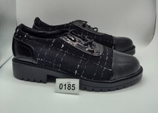 Women's Wing Tip Brogue Lace-up Low Heel Casual Shoes Sz 9 0185