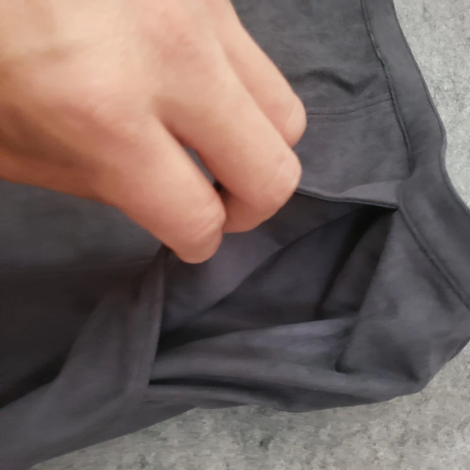 Falda Halston Heritage Mujer 8 Lápices Recta Gris Terciopelo Oficina Básica Damas Foto 4 de 4