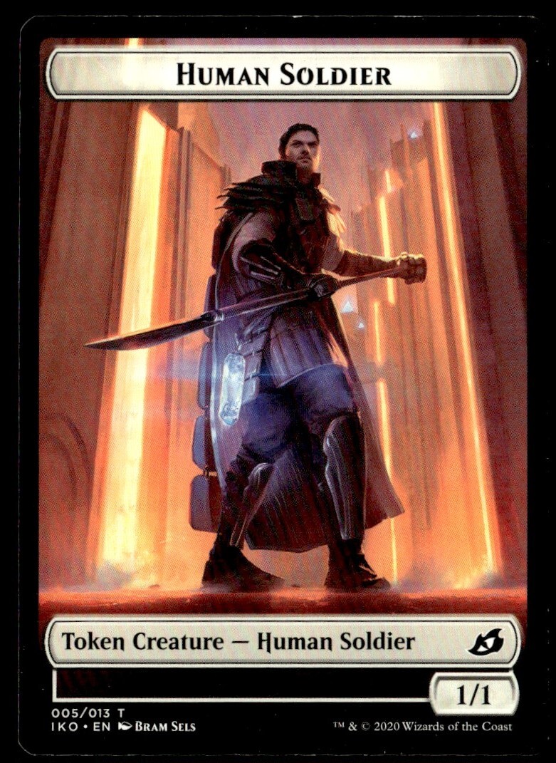 2020 Double Masters Human Soldier Common Token #5 MTG