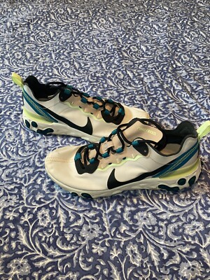 Nike Womens React Element 55 Fossil Stone Running Shoes Bq2728-202 Size 8