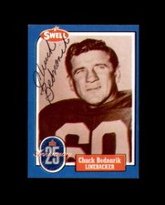 Chuck Bednarik Signed 1988 Swell Greats Philadelphia Eagles Autographed